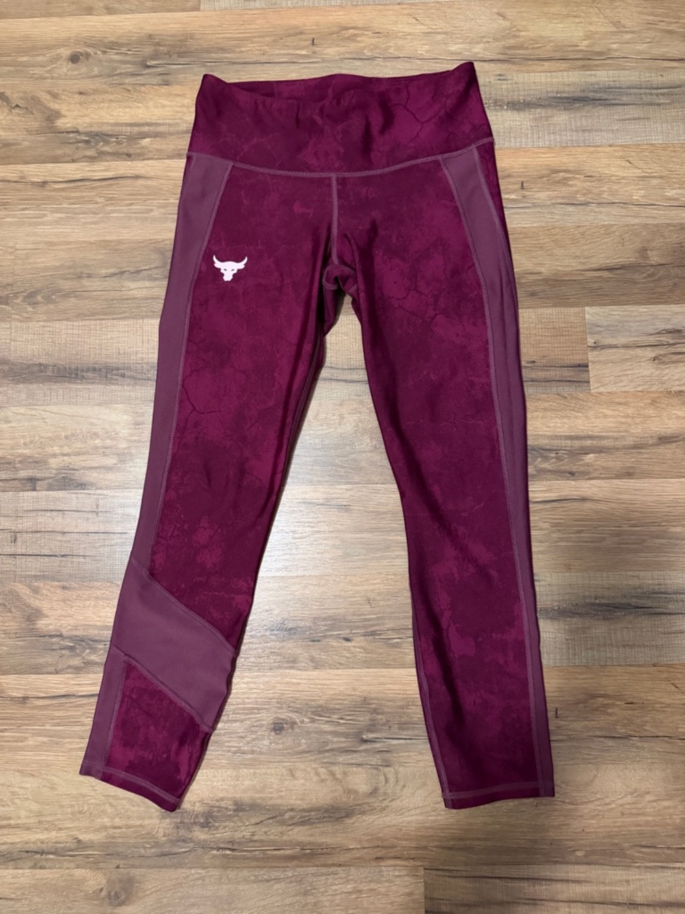 Under Armour Deep Burgundy Project Rock Leggings